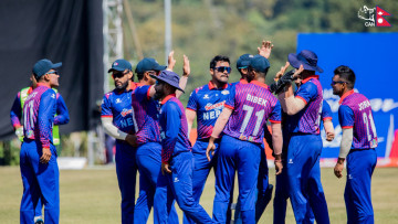 टी-२० सिरिजको अन्तिम खेलमा वेस्ट इन्डिज ‘ए’ सँग खेल्दै नेपाल  